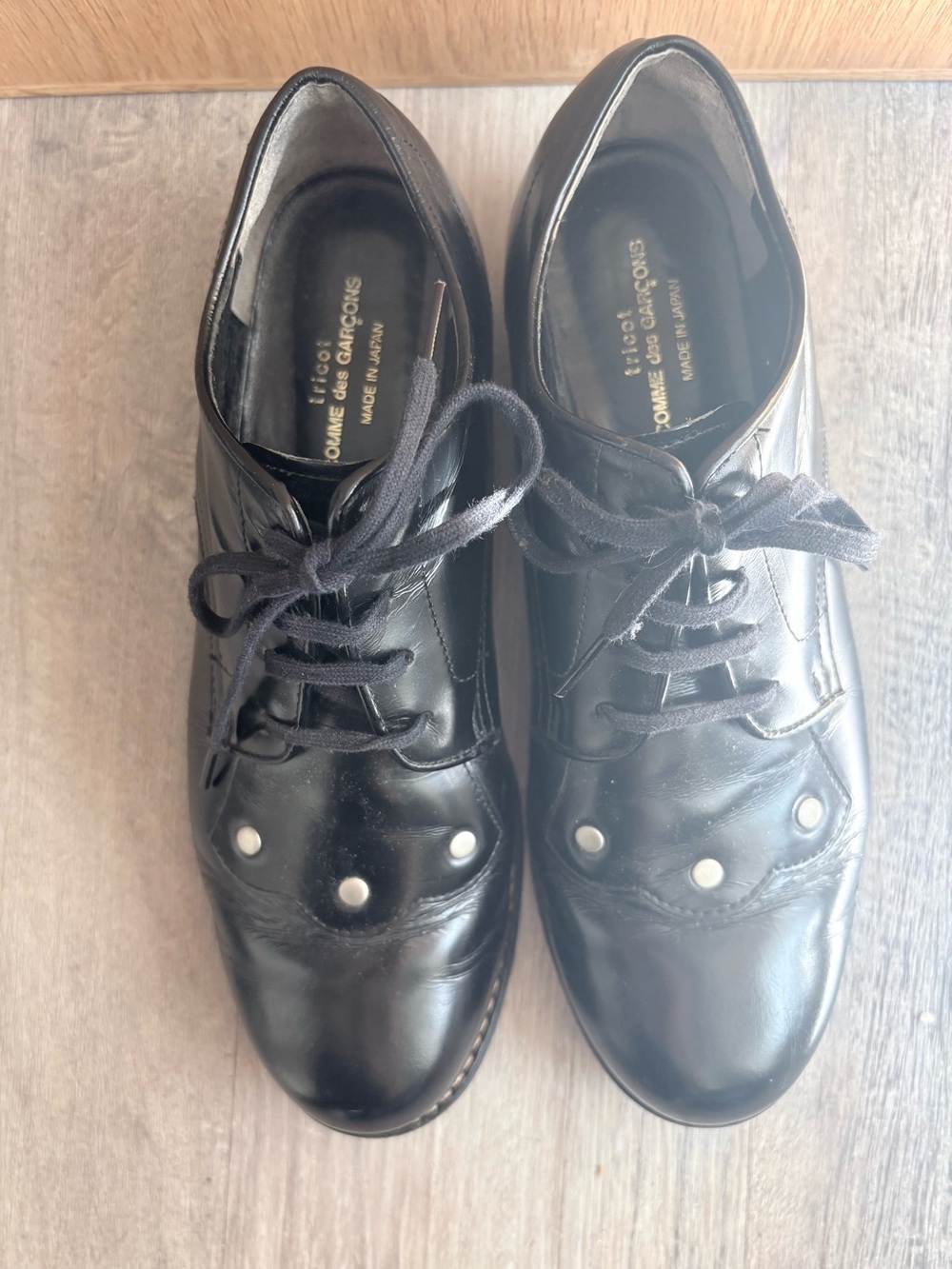 Comme des Garçons Leather Women's Oxfords - Picture 7 of 8